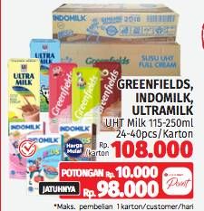 Greenfields/Indomilk/Ultra Milk UHT
