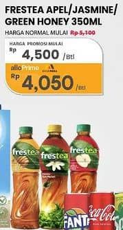 Promo Harga Frestea Minuman Teh Apple, Original, Green Honey 350 ml - Carrefour