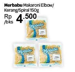 Promo Harga MERBABU Makaroni Elbow, Kerang, Spiral 150 gr - Carrefour