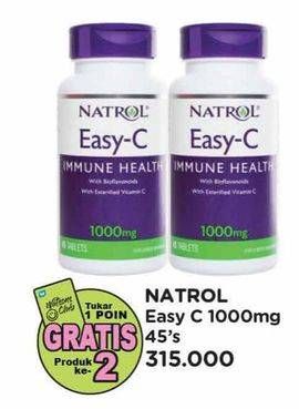 Promo Harga Natrol Easy C 1000mg 45 pcs - Watsons