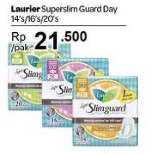 Promo Harga LAURIER Super Slimguard Day 22.5 Cm, 25cm, Gathers 22.5cm 14 pcs - Carrefour