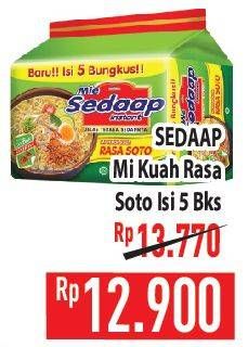 Promo Harga Sedaap Mie Kuah Soto per 5 pcs 75 gr - Hypermart