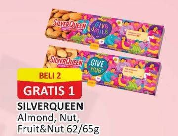 Promo Harga Almond/Nut/Fruit&Nut 62/65gr  - Alfamart