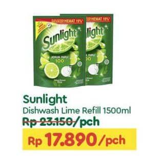 Promo Harga Sunlight Pencuci Piring Jeruk Nipis 100 1500 ml - TIP TOP