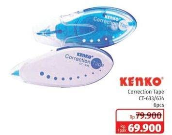 Promo Harga KENKO Correction Tape CT-633, CT-634  - Lotte Grosir