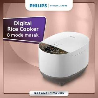 Promo Harga Philips HD4515 Fuzzy Logic Rice Cooker  - Tokopedia