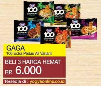 Promo Harga GAGA 100 Extra Pedas All Variants 85 gr - Yogya