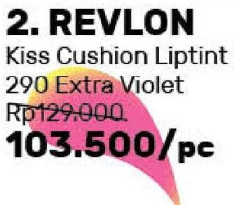 Promo Harga REVLON Kiss Cushion Lip Tint 290 Extra Violet  - Guardian