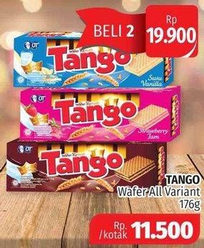 Promo Harga TANGO Wafer All Variants per 2 box 176 gr - Lotte Grosir