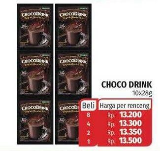 Promo Harga Choco Drink Belgian Chocolate Taste per 10 pcs 28 gr - Lotte Grosir