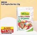 Promo Harga Milna Nature Puffs Organic Apple Mix Berries 15 gr - Alfamart