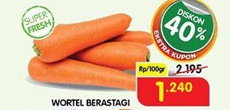 Promo Harga Wortel Berastagi per 100 gr - Superindo