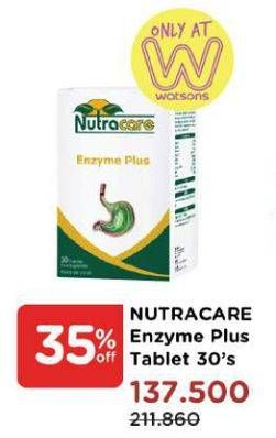 Promo Harga NUTRACARE Enzyme Plus 30 pcs - Watsons