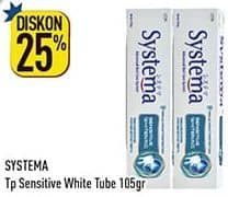 Promo Harga Systema Toothpaste Sensitive White 105 gr - Hypermart