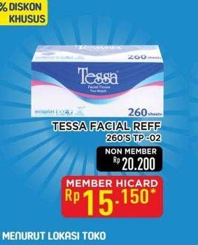Promo Harga Tessa Facial Tissue TP-02 260 sheet - Hypermart