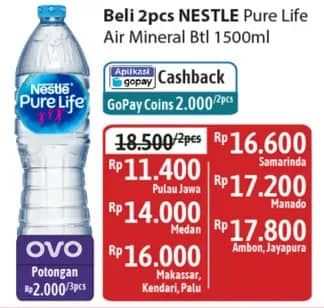 Promo Harga Nestle Pure Life Air Mineral 1500 ml - Alfamidi