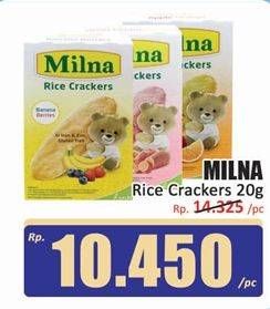 Promo Harga Milna Rice Crackers 20 gr - Hari Hari