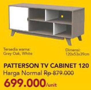 Promo Harga Patterson TV Cabinet  - Carrefour