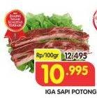 Promo Harga Iga Sapi Potong per 100 gr - Superindo