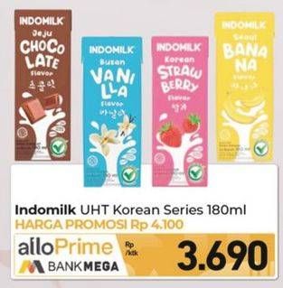 Promo Harga Indomilk Korean Series 180 ml - Carrefour