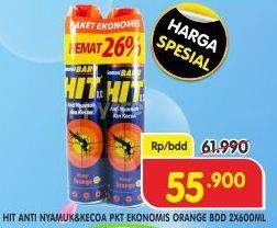 Promo Harga HIT Aerosol Orange 675 ml - Superindo