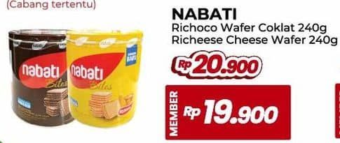 Promo Harga Nabati Bites Richoco, Richeese 240 gr - Yogya