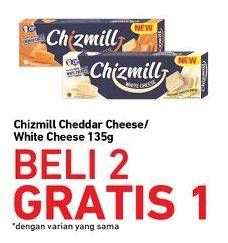 Promo Harga CHIZMILL Wafer Cheddar Cheese, White Cheese 135 gr - Carrefour