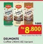 Promo Harga Del Monte Latte Kecuali Choco Drink 240 ml - Alfamidi