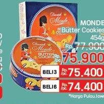 Promo Harga Monde Butter Cookies 454 gr - LotteMart