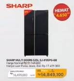 Promo Harga Sharp SJ-IF85PG-GB Queen Series Multi Door  - Carrefour