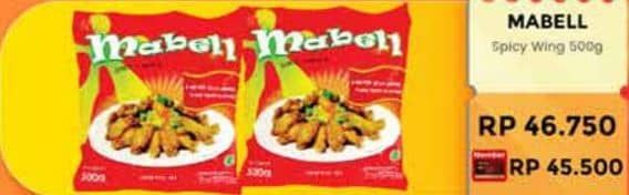 Promo Harga Mabell Spicy Wing 500 gr - Yogya