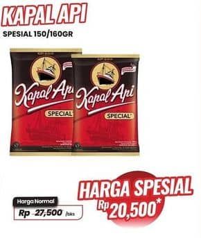 Promo Harga Kapal Api Kopi Bubuk Special 165 gr - Carrefour