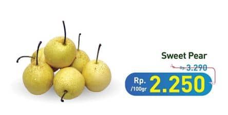 Promo Harga Pear Sweet per 100 gr - Hypermart