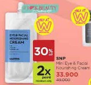 Promo Harga SNP Mini Eye Facial Nourishing Cream  - Watsons