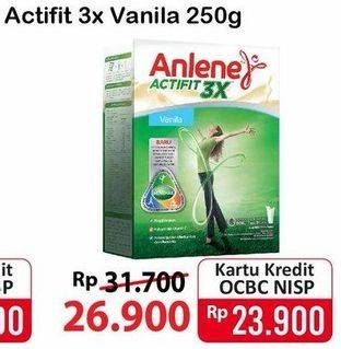Promo Harga ANLENE Actifit Susu High Calcium Vanila 250 gr - Alfamart