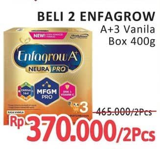 Promo Harga Enfagrow A+3 Susu Bubuk Vanilla 400 gr - Alfamidi