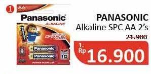 Promo Harga PANASONIC Alkaline Battery AA 2 pcs - Alfamidi