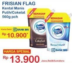 Promo Harga FRISIAN FLAG Susu Kental Manis Cokelat, Putih 560 gr - Indomaret