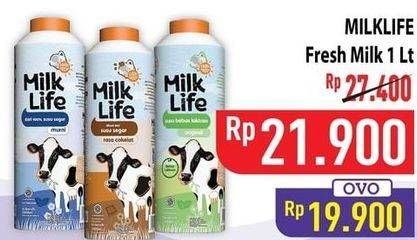 Promo Harga Milk Life Fresh Milk 1000 ml - Hypermart