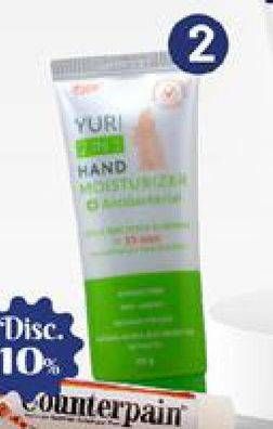 Promo Harga YURI 2 in 1 Hand Moisturizer Anti Bacterial 40 gr - Carrefour