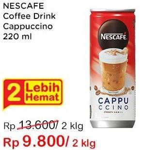 Promo Harga Nescafe Ready to Drink Cappuccino 220 ml - Indomaret