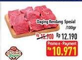 Promo Harga Daging Rendang Sapi Spesial per 100 gr - Hypermart