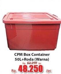 Promo Harga CPM Container Box + Roda Warna 50000 ml - Hari Hari