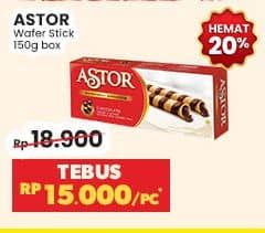 Promo Harga Astor Wafer Roll 150 gr - Indomaret