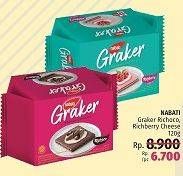 Promo Harga NABATI Graker Graham Crackers Raspberry Cheesecake, Richoco 120 gr - LotteMart