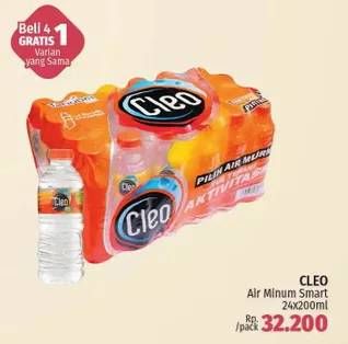 Promo Harga CLEO Air Minum per 24 botol 220 ml - LotteMart