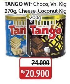 Promo Harga Tango Wafer Chocolate, Vanilla Milk, Cheese, Coconut 200 gr - Alfamidi