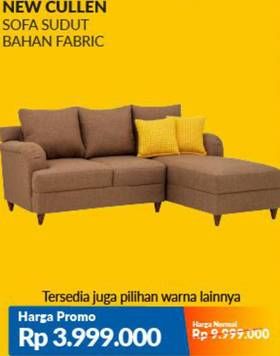 Promo Harga NEW CULLEN Sofa Sudut Berbahan Kain  - Courts