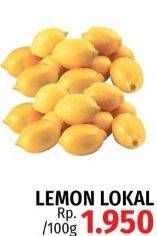 Promo Harga Lemon Lokal per 100 gr - LotteMart