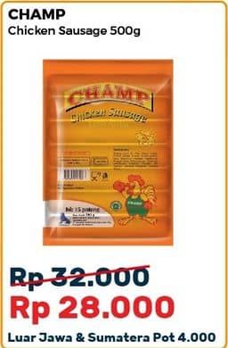 Promo Harga Champ Sosis Ayam 500 gr - Alfamart